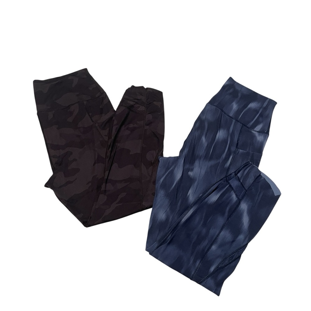 Member’s Mark Zen High Rise Ankle Leggings Bundle Blue and Black Size XL
